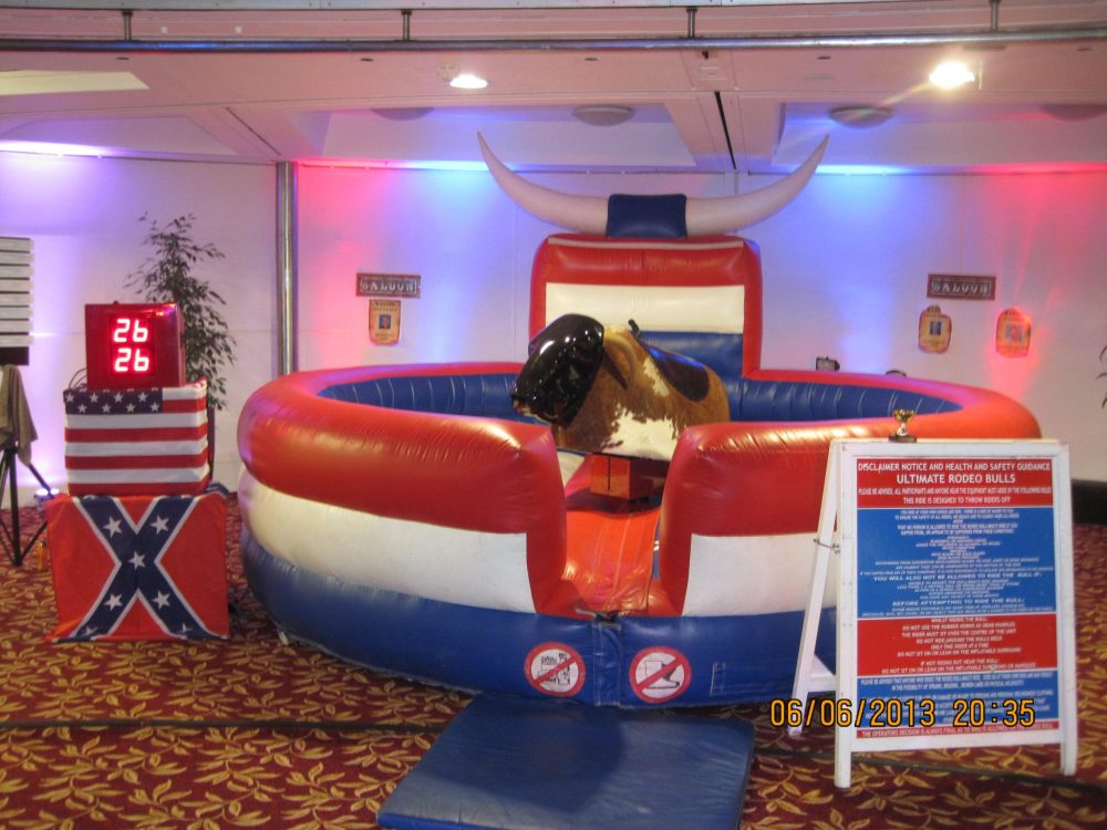 Rodeo Bull Hire London Bucking Bronco Hire London| THE RODEO BULL SET UP